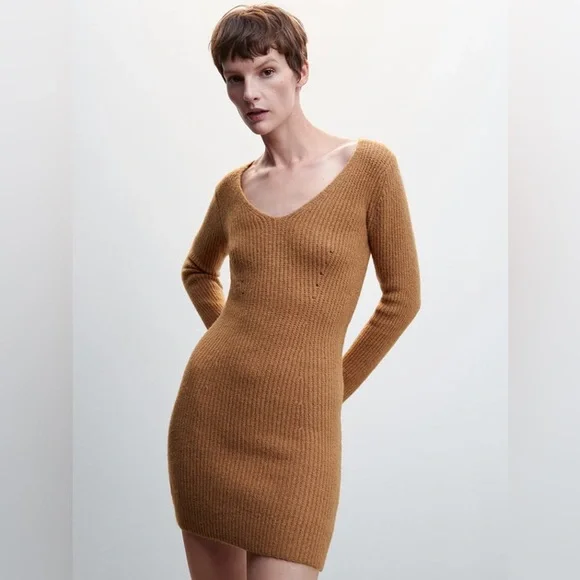 Mango | Sweaters | Nwot Mango Short Knitted Dress Small | Poshmark